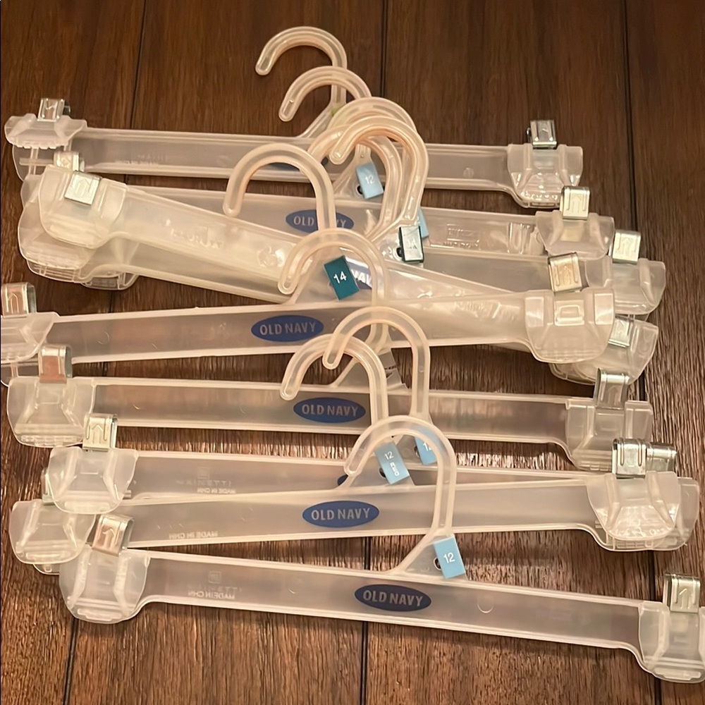 Old Navy Clear Plastic Hangers